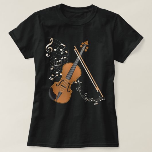 Orchestra Violin Player Geschenk Musikinstrument V T-Shirt (Design vorne)