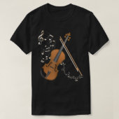 Orchestra Violin Player Geschenk Musikinstrument V T-Shirt (Design vorne)