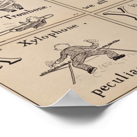 Orchestral Alphabet Poster (Ecke)