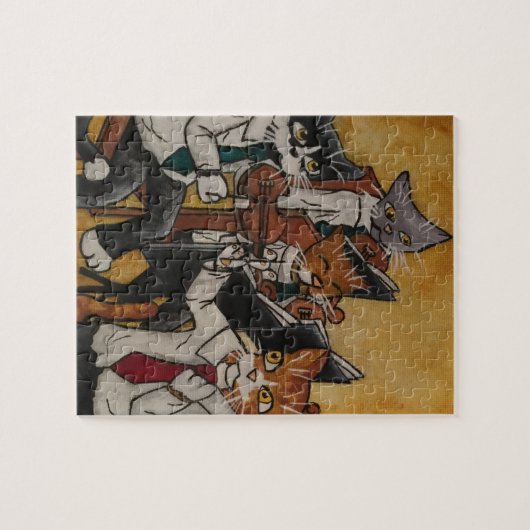 Orchestrale Katzen Puzzle (Horizontal)
