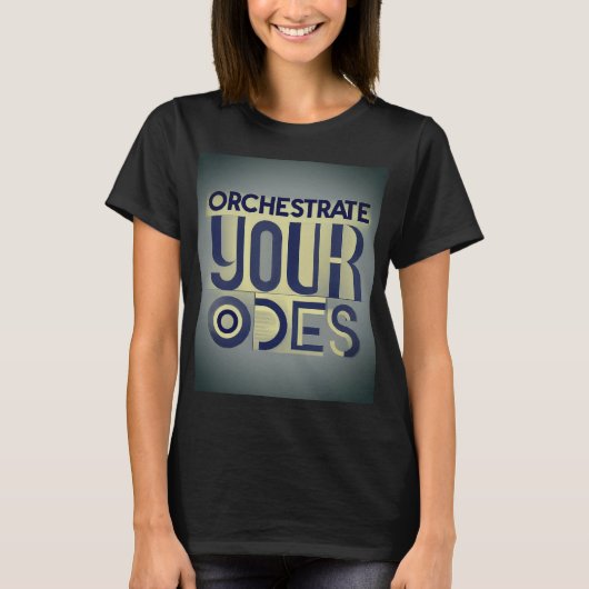 Orchestrieren Sie Ihre Odes: Symphony of Style T-Shirt (Vorderseite)