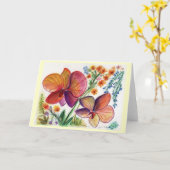 Orchid31 Karte (Gelbe Blume)
