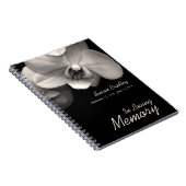 Orchid 1 Custom Memorial Funerary Guest Book Notizblock (Rechte Seite)