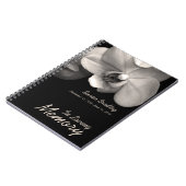 Orchid 1 Custom Memorial Funerary Guest Book Notizblock (Linke Seite)