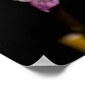 Orchid 1 schwarz poster (Ecke)