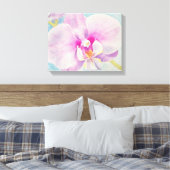 Orchid 2 Wasserfarbe auf Leinwand (Insitu (Schlafzimmer))