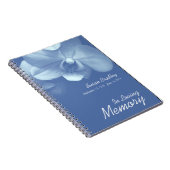 Orchid 7 Floral Fotografy Funerary Guest Book Notizblock (Rechte Seite)