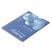 Orchid 7 Floral Fotografy Funerary Guest Book Notizblock (Linke Seite)