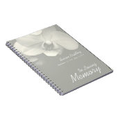 Orchid 9 Floral Fotografy Funerary Guest Book Notizblock (Rechte Seite)