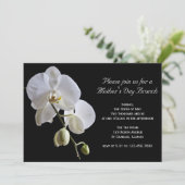 Orchid am Schwarzen Muttertag Einladung (Stehend Vorderseite)