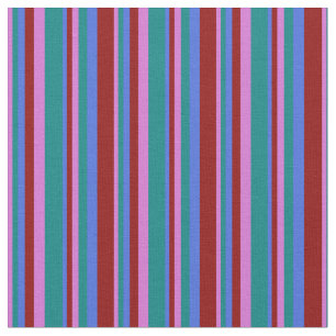 Orchid, Aquamarin, Royal Blue und Dunkelrot Stoff