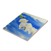 Orchid Aquarellmalerei, Brise, Wolken Fliese (Seite)