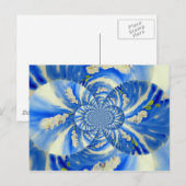 Orchid Aquarellmalerei, Brise, Wolken Mandala Postkarte (Vorne/Hinten)