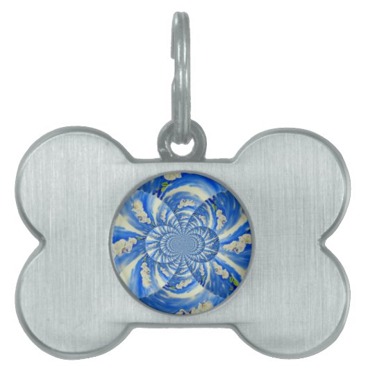 Orchid Aquarellmalerei, Brise, Wolken Mandala Tiermarke (Vorderseite)