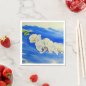 Orchid Aquarellmalerei, Brise, Wolken Serviette (Beispiel)