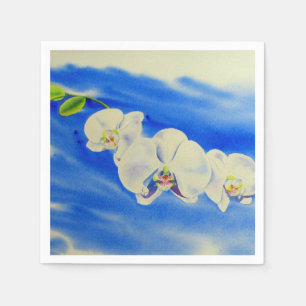 Orchid Aquarellmalerei, Brise, Wolken Serviette