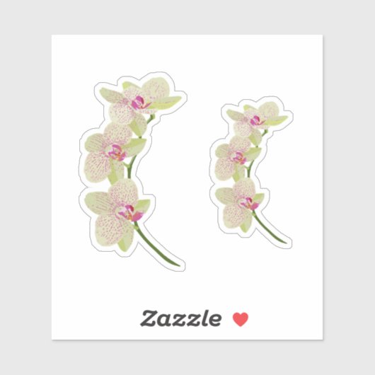 Orchid Aufkleber (Blatt)