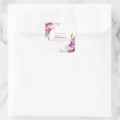 Orchid-Aufkleber Quadratischer Aufkleber (Tasche)