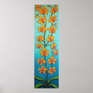 Orchid Azure Bliss von Lisa Lorenz Poster