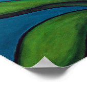 Orchid Azure Bliss von Lisa Lorenz Poster (Ecke)