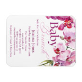 Orchid Baby Brunch/Baby Shower Einladungskarte Magnet (Horizontal)