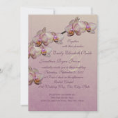 Orchid Beauty Wedding Einladung (Vorderseite)