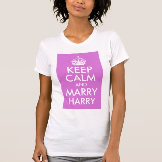 Orchid Behielt Calm und Marry Harry T-Shirt (Vorderseite)