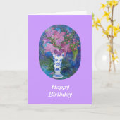 Orchid Birthday Card Karte (Gelbe Blume)