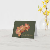 Orchid Birthday Karte (Gelbe Blume)