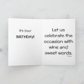 Orchid Birthday Karte (Innenseite)