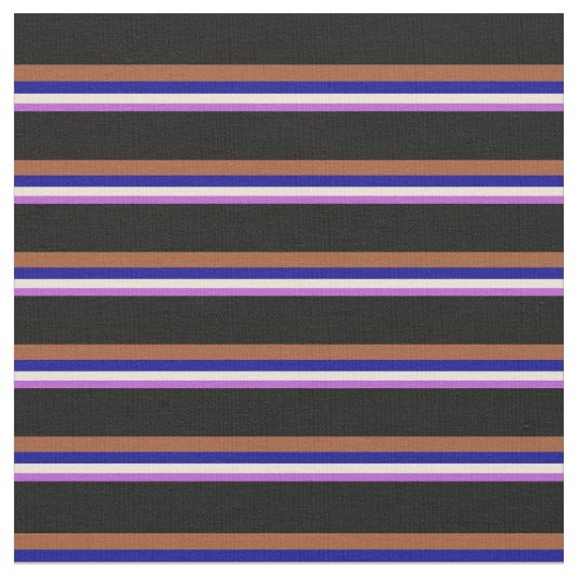 Orchid, Bisque, Dark Blue, Sienna und Black Stoff (Nahaufnahme)