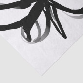 Orchid Blanc: Abstrakt weiß und schwarz Seidenpapier (Detail)