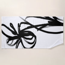 Orchid Blanc: Abstrakt weiß und schwarz