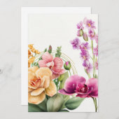 Orchid Blast Einladung (Vorne/Hinten)