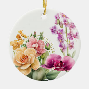 Orchid Blast Keramik Ornament