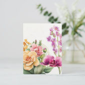 Orchid Blast Postkarte (Stehend Vorderseite)