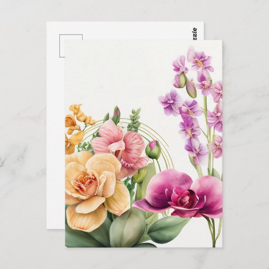 Orchid Blast Postkarte (Vorne/Hinten)