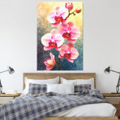 Orchid Bloom Leinwanddruck (Insitu (Schlafzimmer))