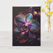 Orchid Blossom Jeden Anlaß Gruß Karte (Gelbe Blume)