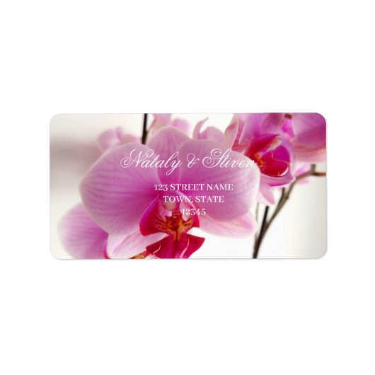 Orchid-Blume Adressaufkleber (Vorne)
