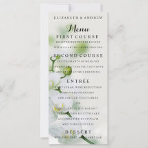 Orchid Blume Blossoms Hochzeitmenü
