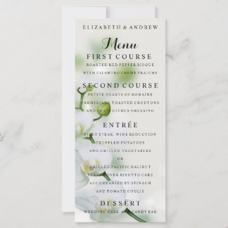 Orchid Blume Blossoms Hochzeitmenü