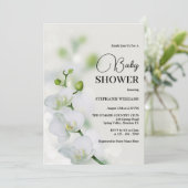 Orchid Blume Blossoms Kinderdusche Einladung (Stehend Vorderseite)