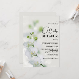 Orchid Blume Blossoms Kinderdusche Einladung