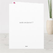 Orchid Blume Blumengeburt Big Grußkarte Karte (Rückseite)