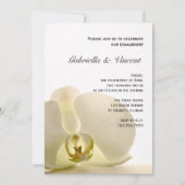 Orchid-Blume der Partei für Weißes Engagement Einladung (Vorderseite)