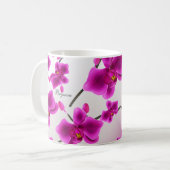 Orchid Blume Elegante Flora Kaffeetasse (Vorderseite Links)