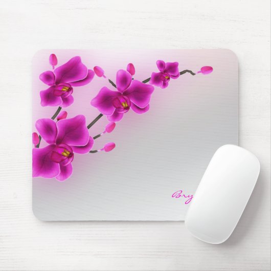 Orchid Blume Elegante Flora Mousepad (Mit Mouse)