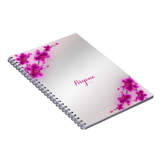 Orchid Blume Elegante Flora Notizblock (Rechte Seite)