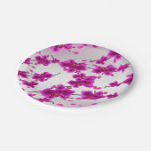 Orchid Blume Elegante Hochzeit mit Flora Pappteller (Schrägansicht)